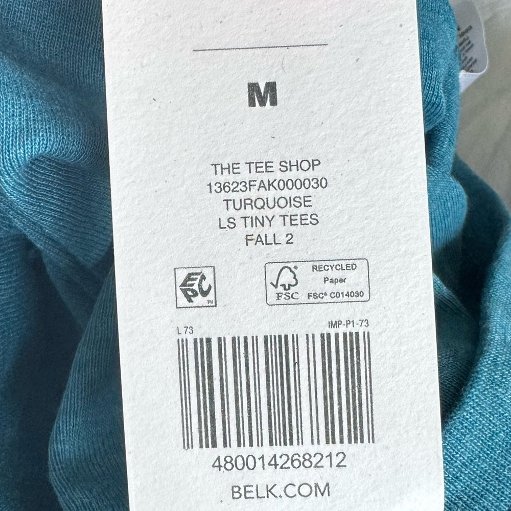 Teal Long Sleeve Button-Up Top - Picture 2 of 13